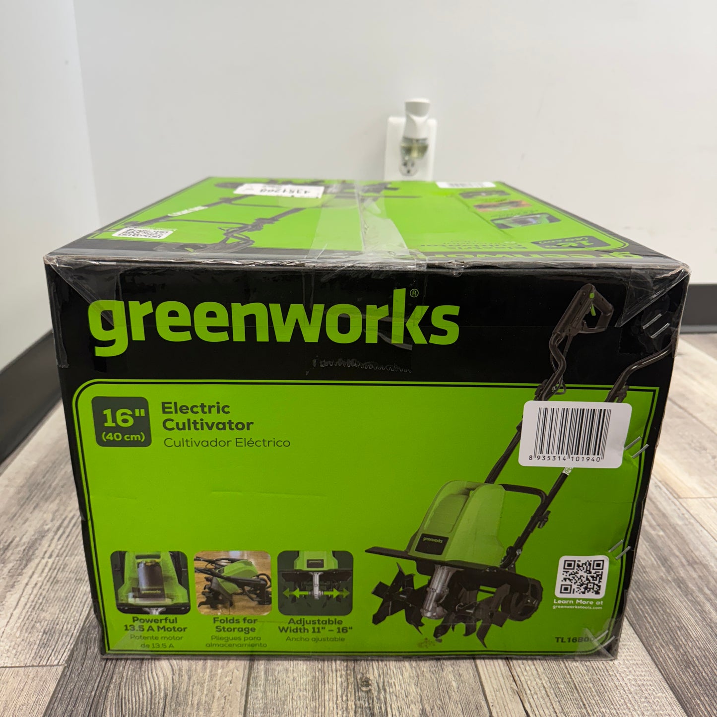 New Greenworks TL16B00 Electric Cultivator