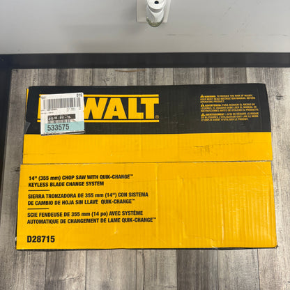New DeWalt D28715 Chop Saw