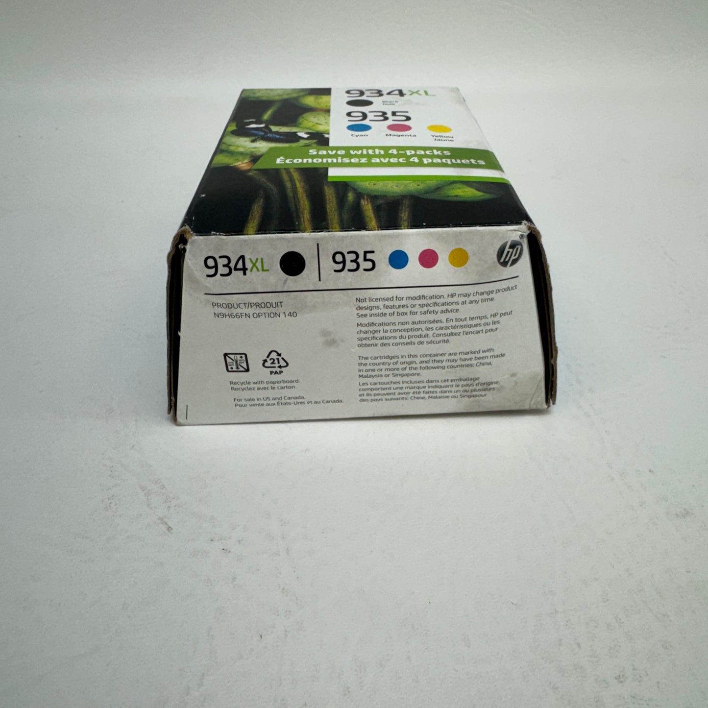 New HP 934XL Black, Yellow, Cyan and Magenta Ink Cartridge