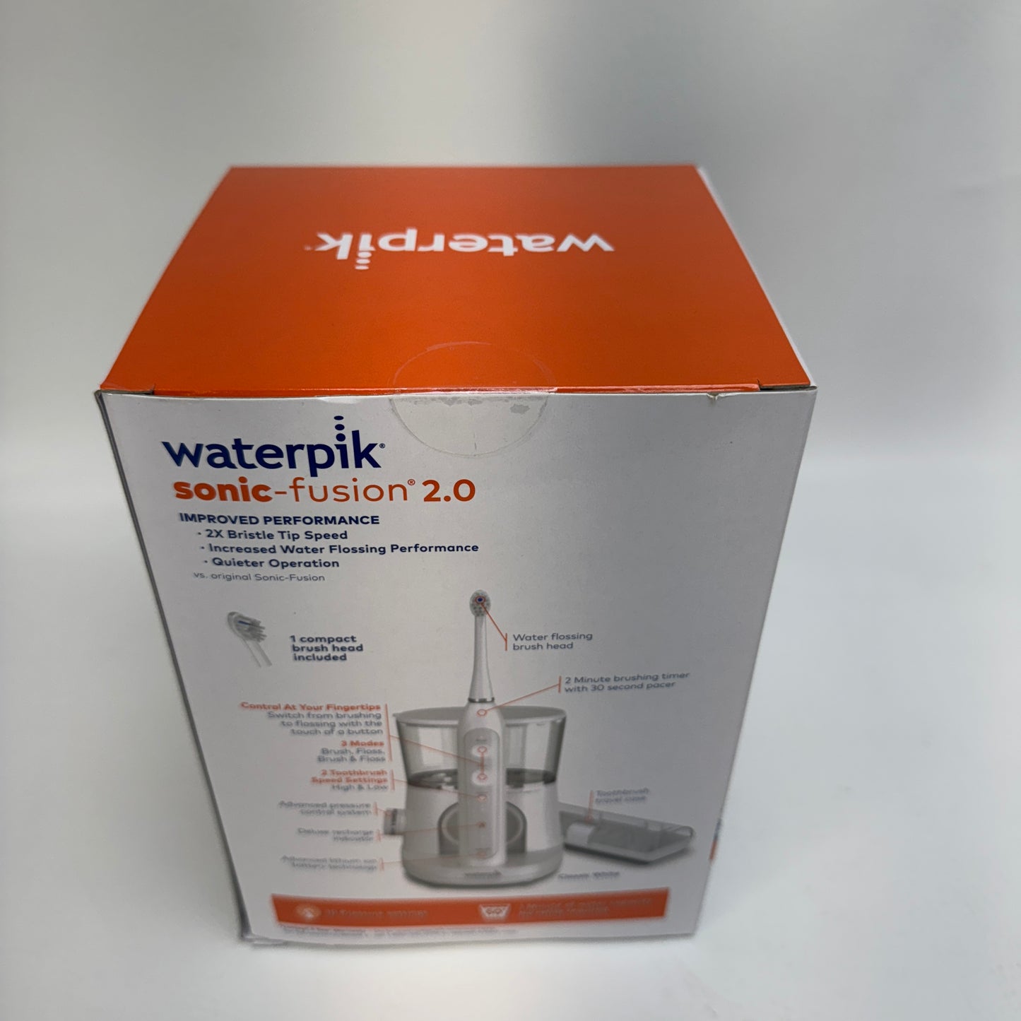 New Waterpik Sonic-Fusion 2.0 Electric Tootbrush SF-03W010-1