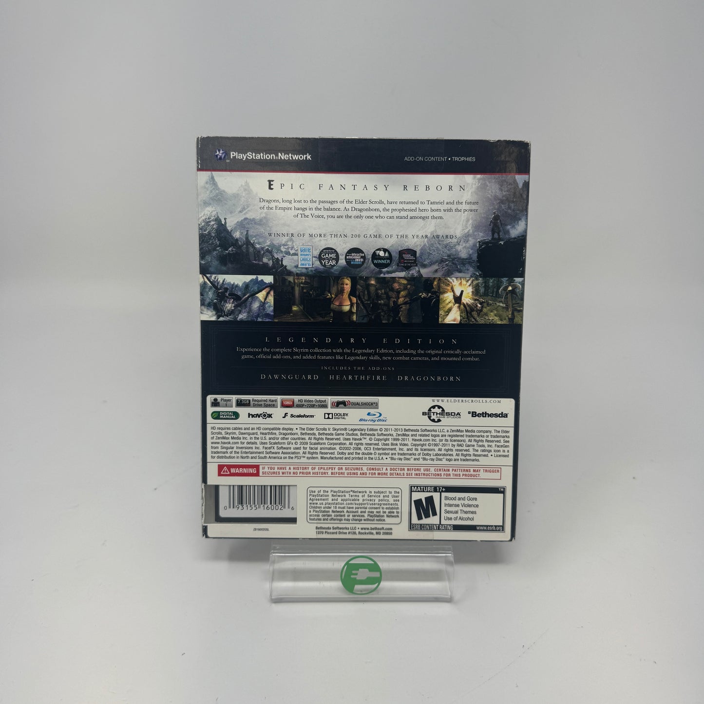 Elder Scrolls V: Skyrim [Legendary Edition] (Sony PlayStation 3 PS3, 2013)
