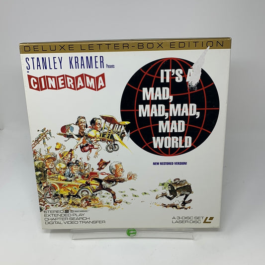 It's A Mad, Mad, Mad, Mad, World Deluxe Letter Box Edition 3 Disc Set Laser Disc