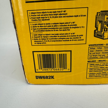 New DeWalt DW682K Plate Joiner Kit
