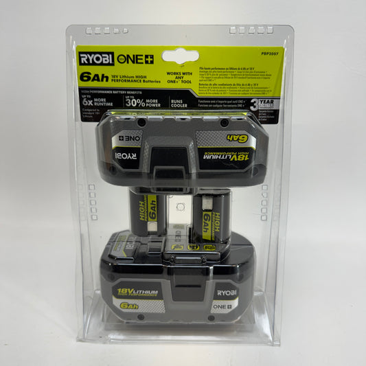 New Ryobi PBP2007 6Ah 18V Lithium HIGH PERFORMANCE Batteries Batteries PBP2007