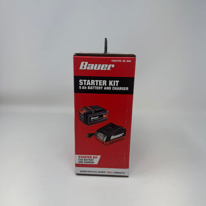 New Bauer 1907C-B-SK 20V Battery and Charger