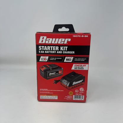 New Bauer 1907C-B-SK 20V Battery and Charger