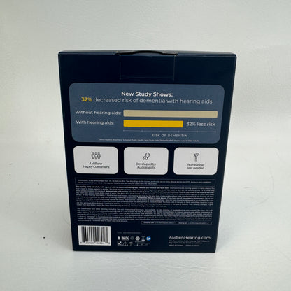 New Audien Hearing Atom Pro 2 Rechargeable Hearing Aids 860009028043