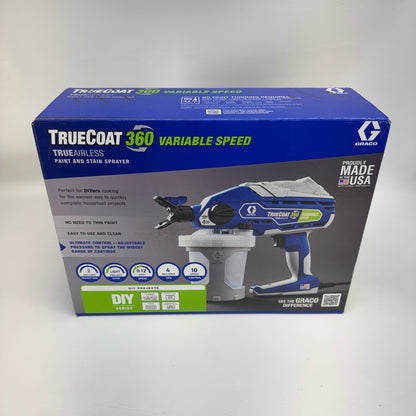 New Graco TRUECOAT 360 VARIABLE SPEED Paint and Stain Sprayer