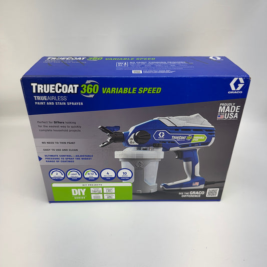 New Graco TRUECOAT 360 VARIABLE SPEED Paint and Stain Sprayer