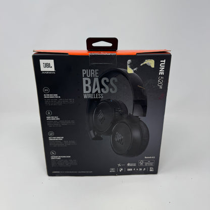 New JBL Tune 520BT Active Noise Cancellation Headphones  Black