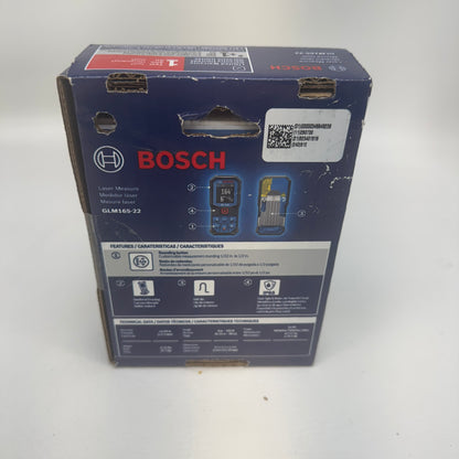 New Bosch GLM165-22 Laser Measure 0601072S12
