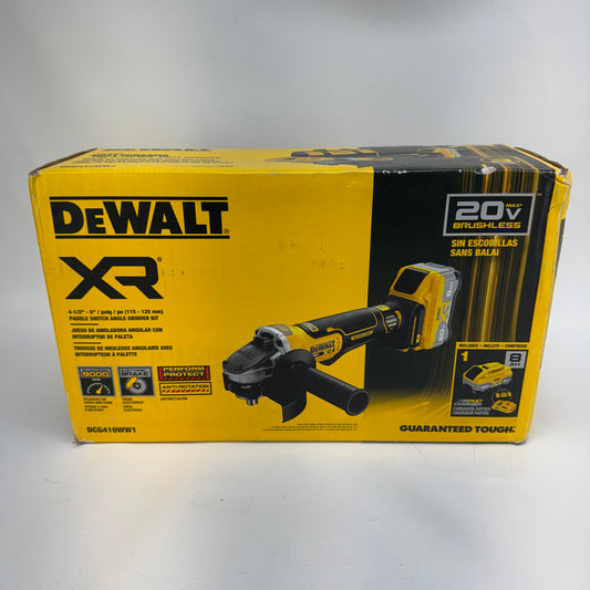 New DeWalt DCG410WW1 20V MAX Angle Grinder