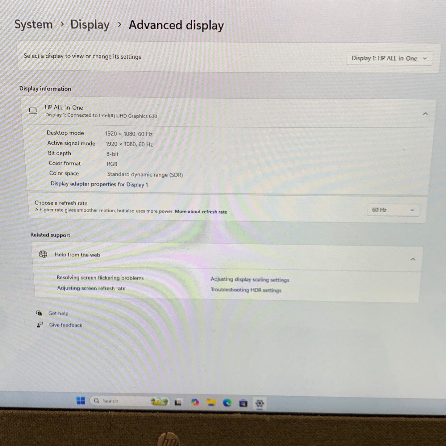 HP Pavilion 23.8" i5-8400T 1.70GHz 8GB RAM 1TB HDD