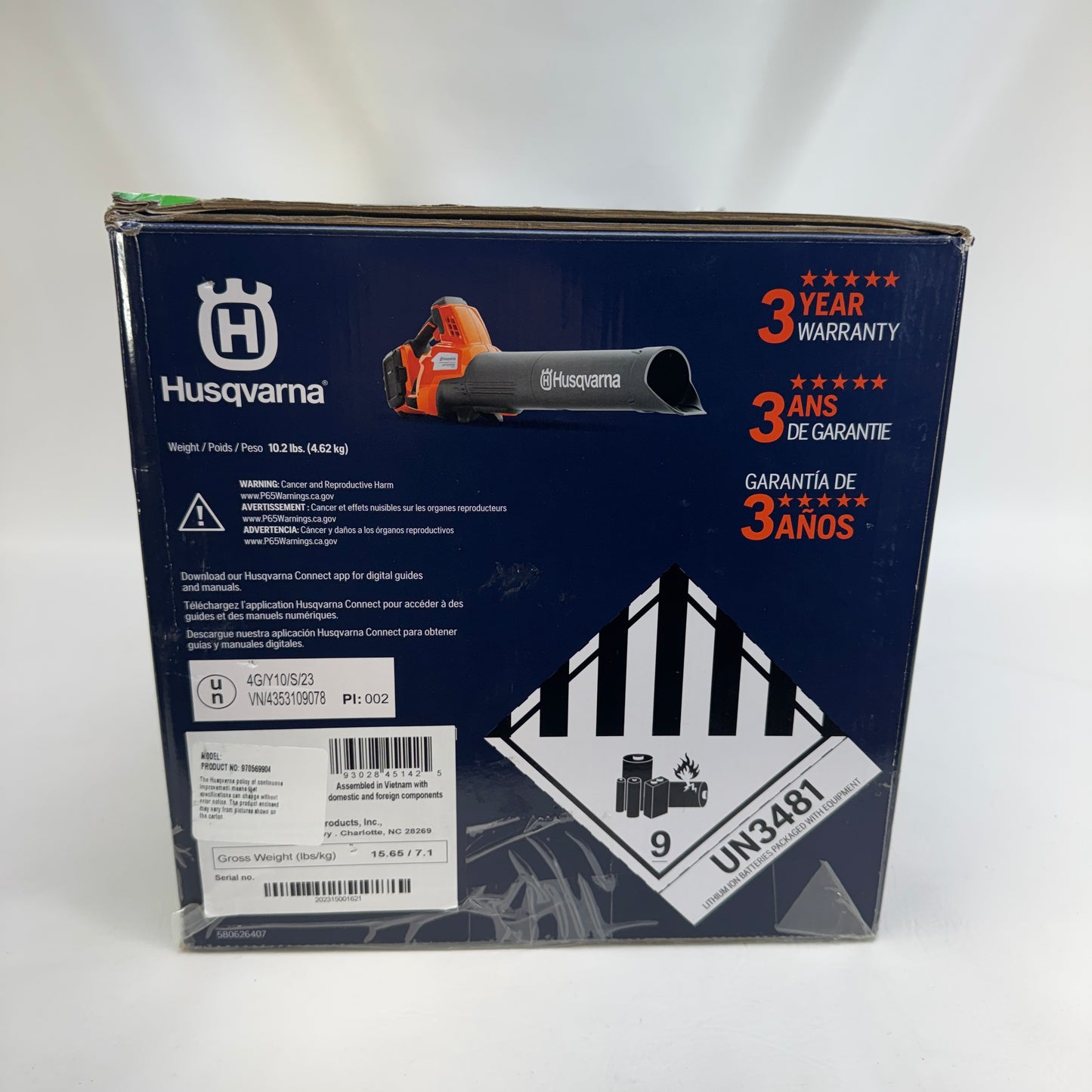 New Husqvarna 350IB 40V Leafblower
