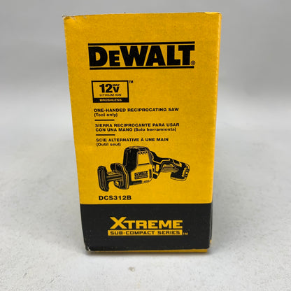 New DeWalt DCS312B 12V Max One-Handed Reciprocating Saw