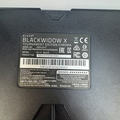 Razer Blackwidow X Tournament Edition Chroma Keyboard RZ03-017701