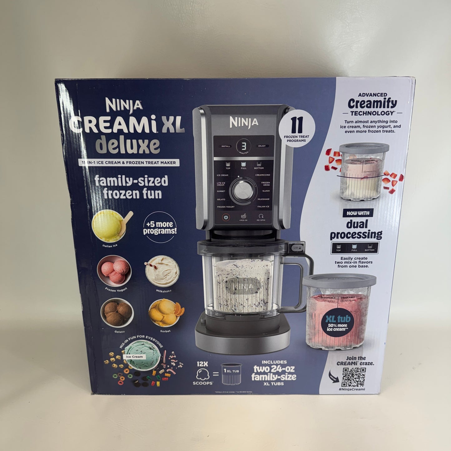 New Ninja Creami XL Deluxe Ice Cream Maker NC501