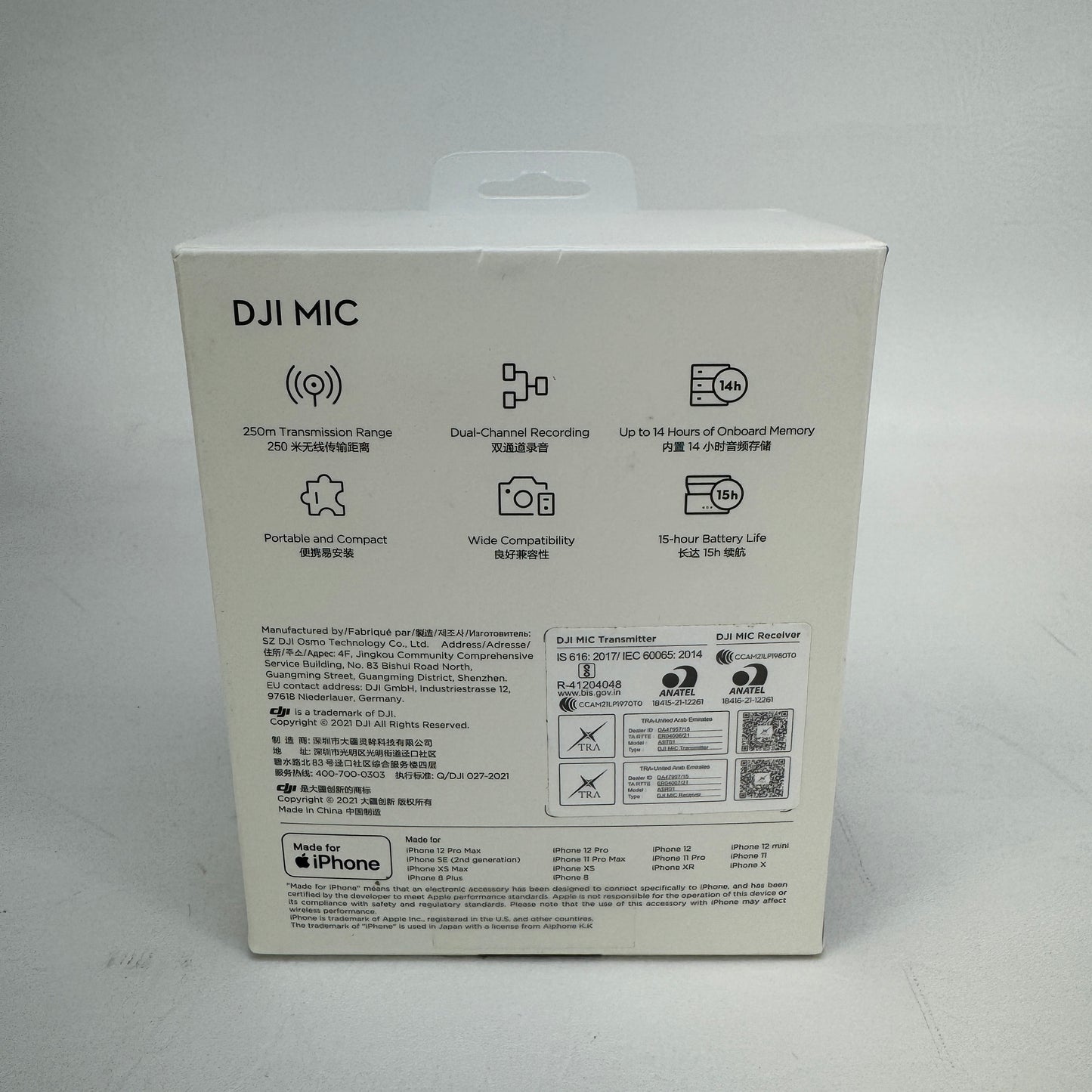 DJI Mic Transmitter ASR01 Wireless Microphone ASTO1, ASR01