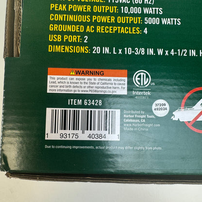 New Jupiter 5000 Watt Power Inverter 63428