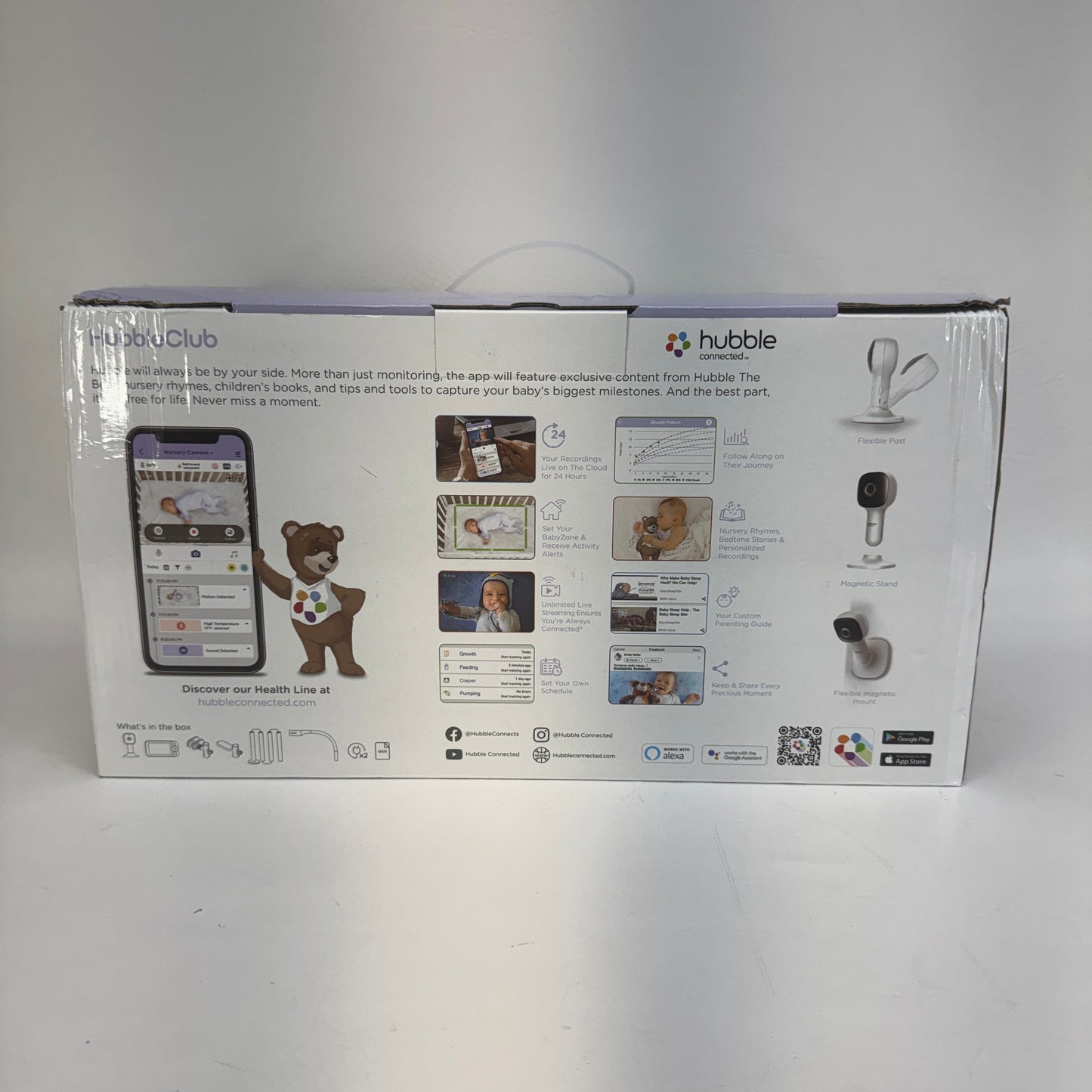 New Hubble Nursery Pal Skyview Baby Monitor HCSNPSKYWB