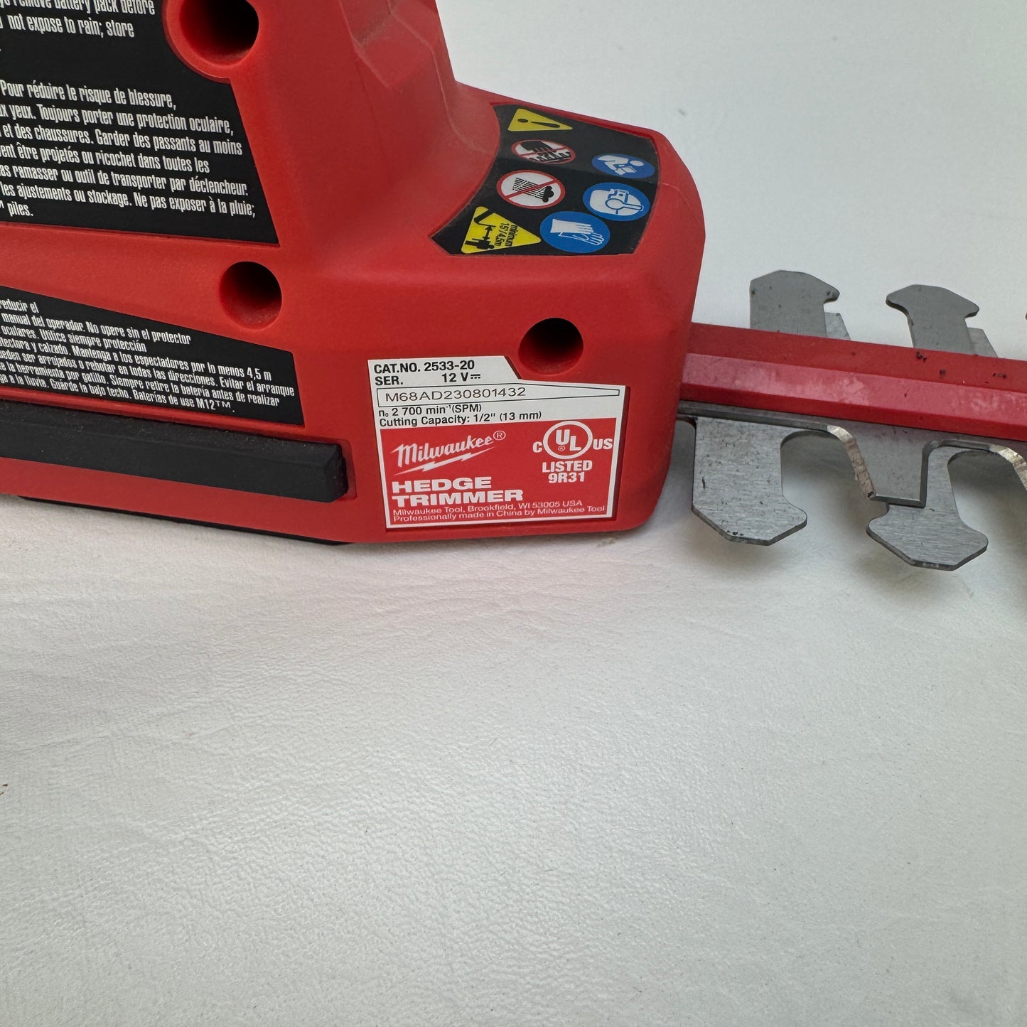 Milwaukee 2533-20 M12 12V Hedge Trimmers