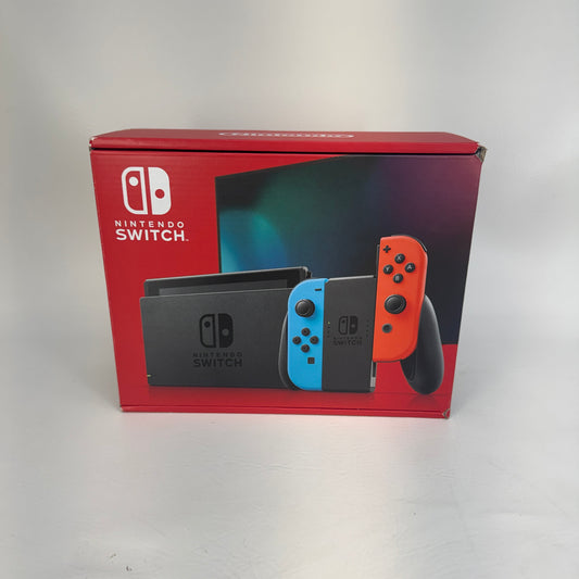 New Nintendo Switch v2 Video Game Console HAC-001 (-01) Red/Blue