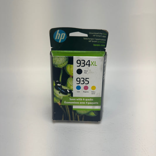 New HP 934XL Black, Yellow, Cyan and Magenta Ink Cartridge