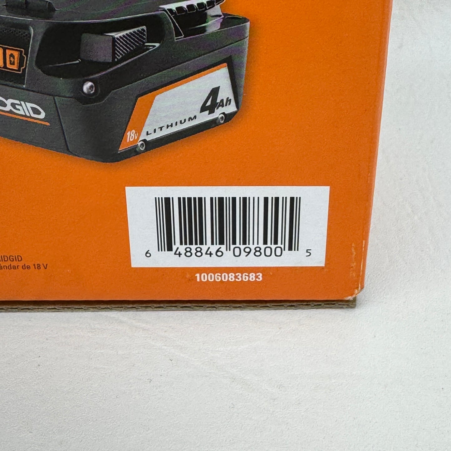 New Ridgid AC87004PA 18V Lithium-ion Battery 2-Pack