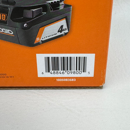 New Ridgid AC87004PA 18V Lithium-ion Battery 2-Pack
