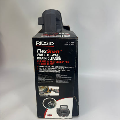 New Ridgid Flexshaft Drain Cleaning Machine Drain Cleaner K9-12