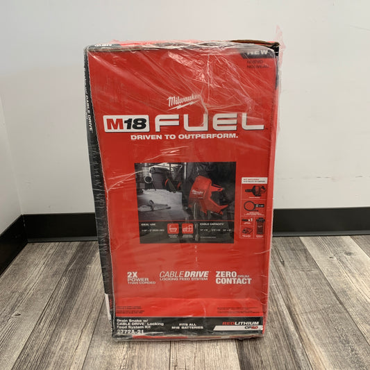 New Milwaukee 2772A-21 M18 18V Drain Snake w/ Cable Drive