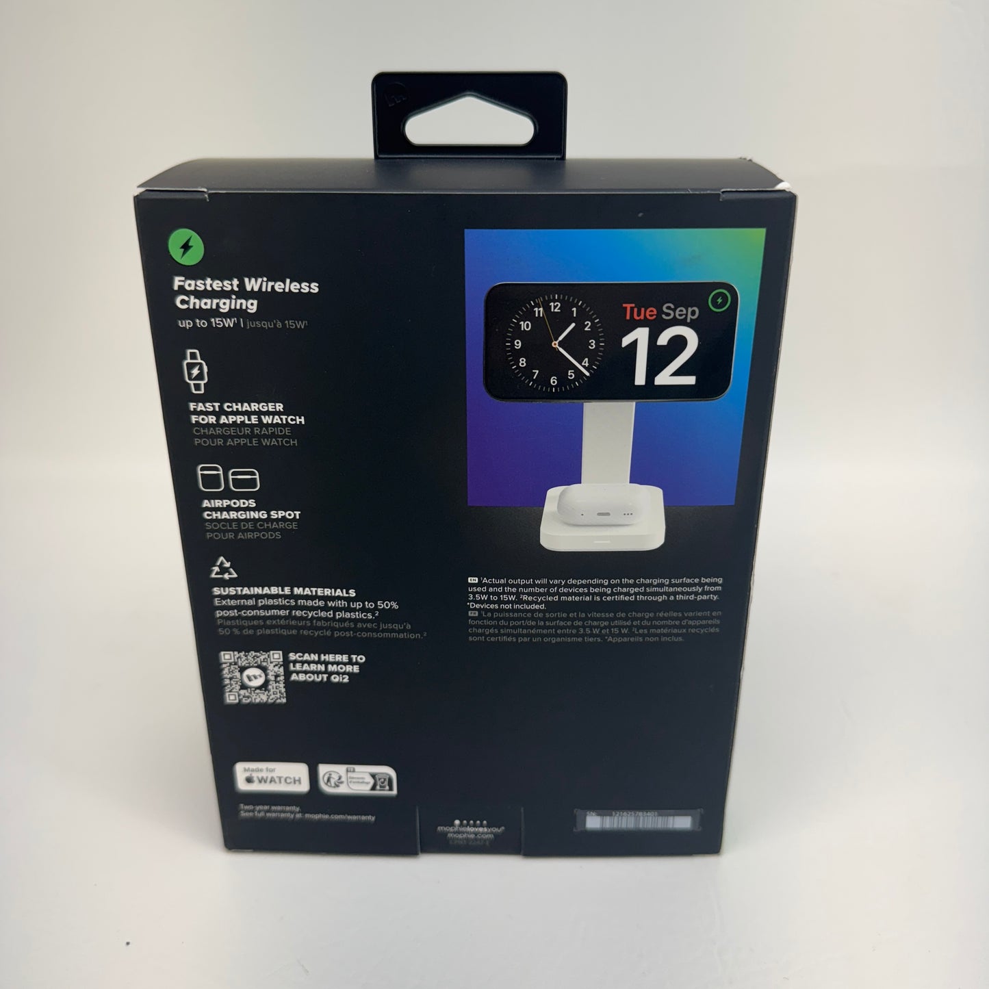 New Mophie Snap+ 3 in 1 Wireless Charge Stand 	401313542