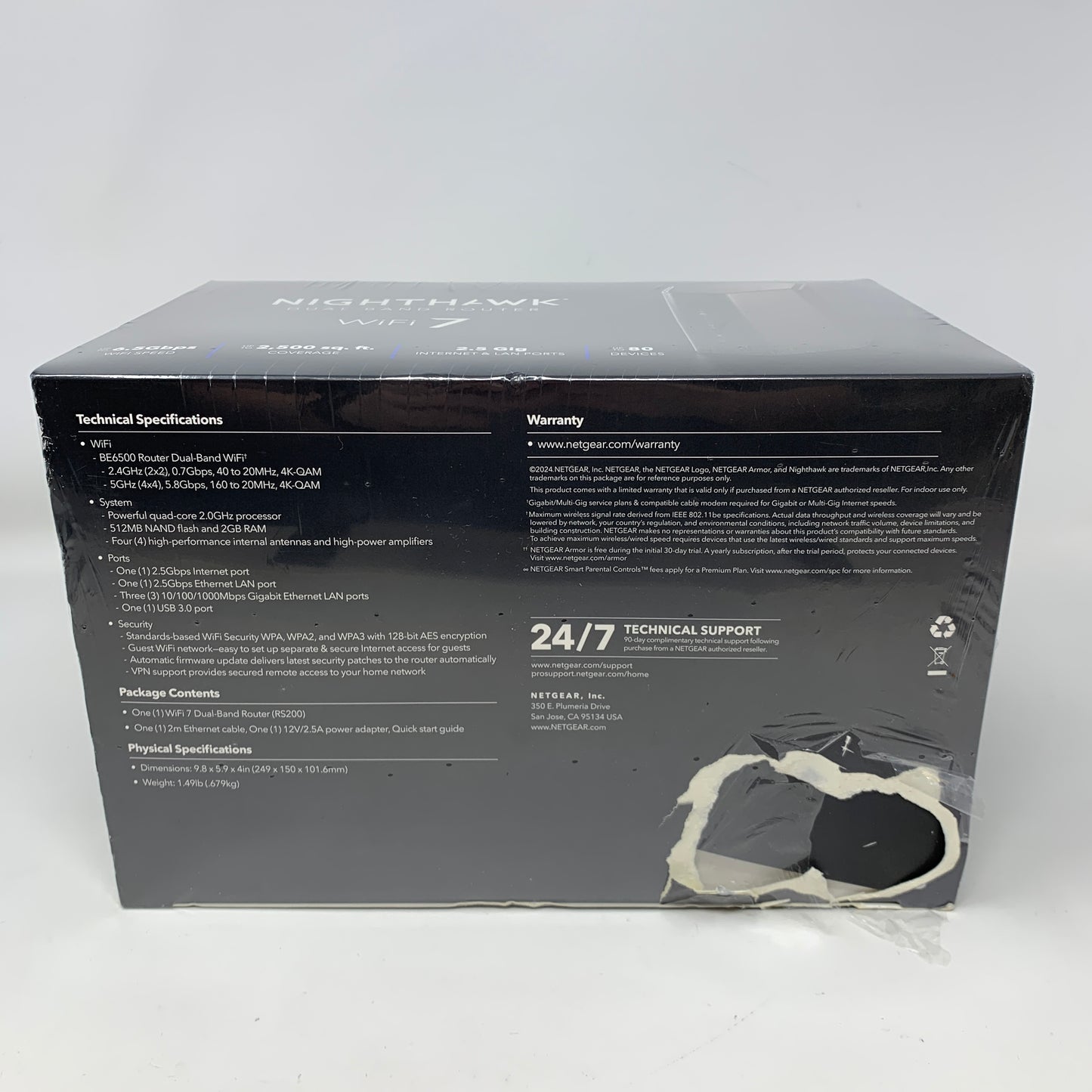 New NETGEAR Nighthawk Dual Band RS200 Dual Band Wifi Router