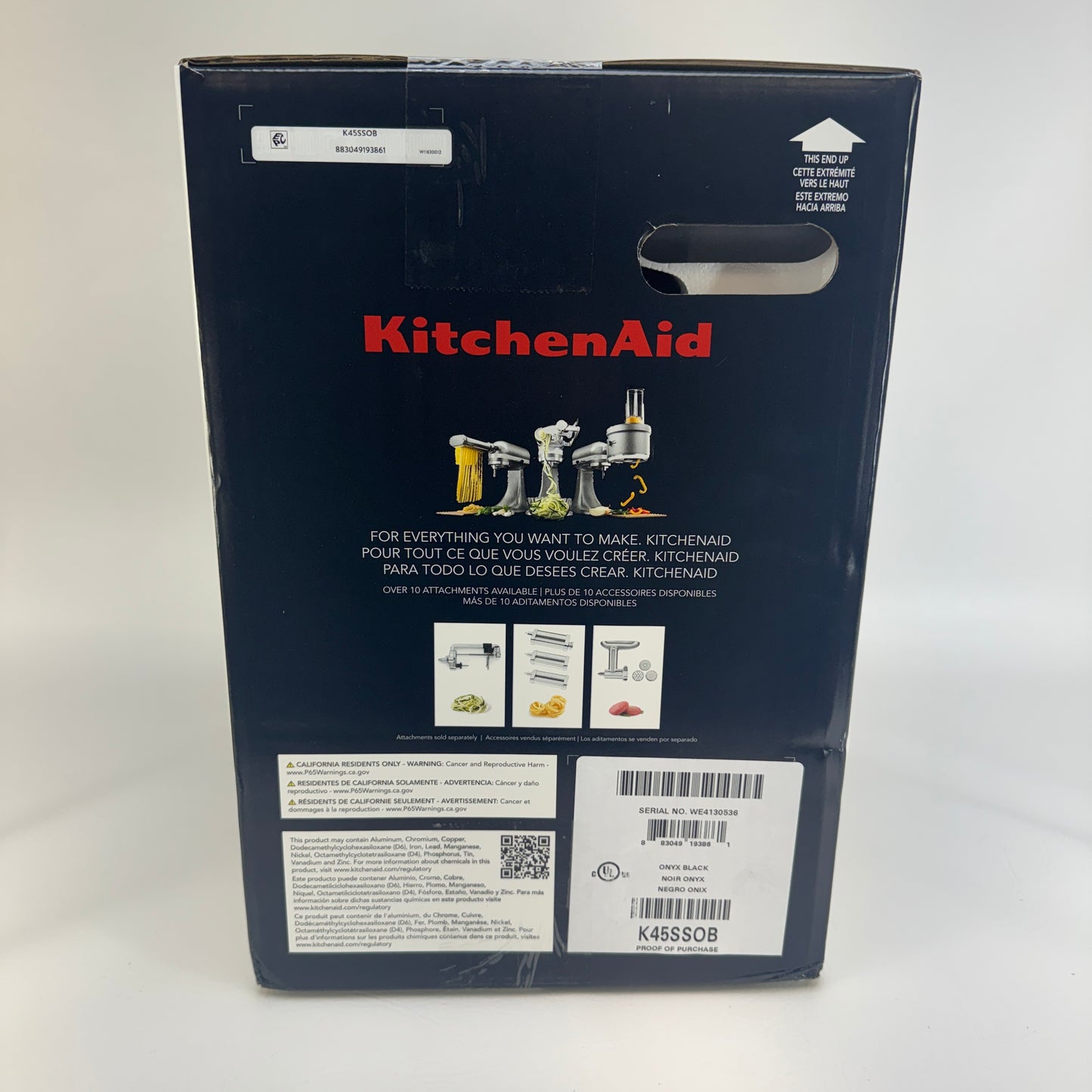 New KitchenAid Classic Tilt-Head Stand Mixer K45SSOB