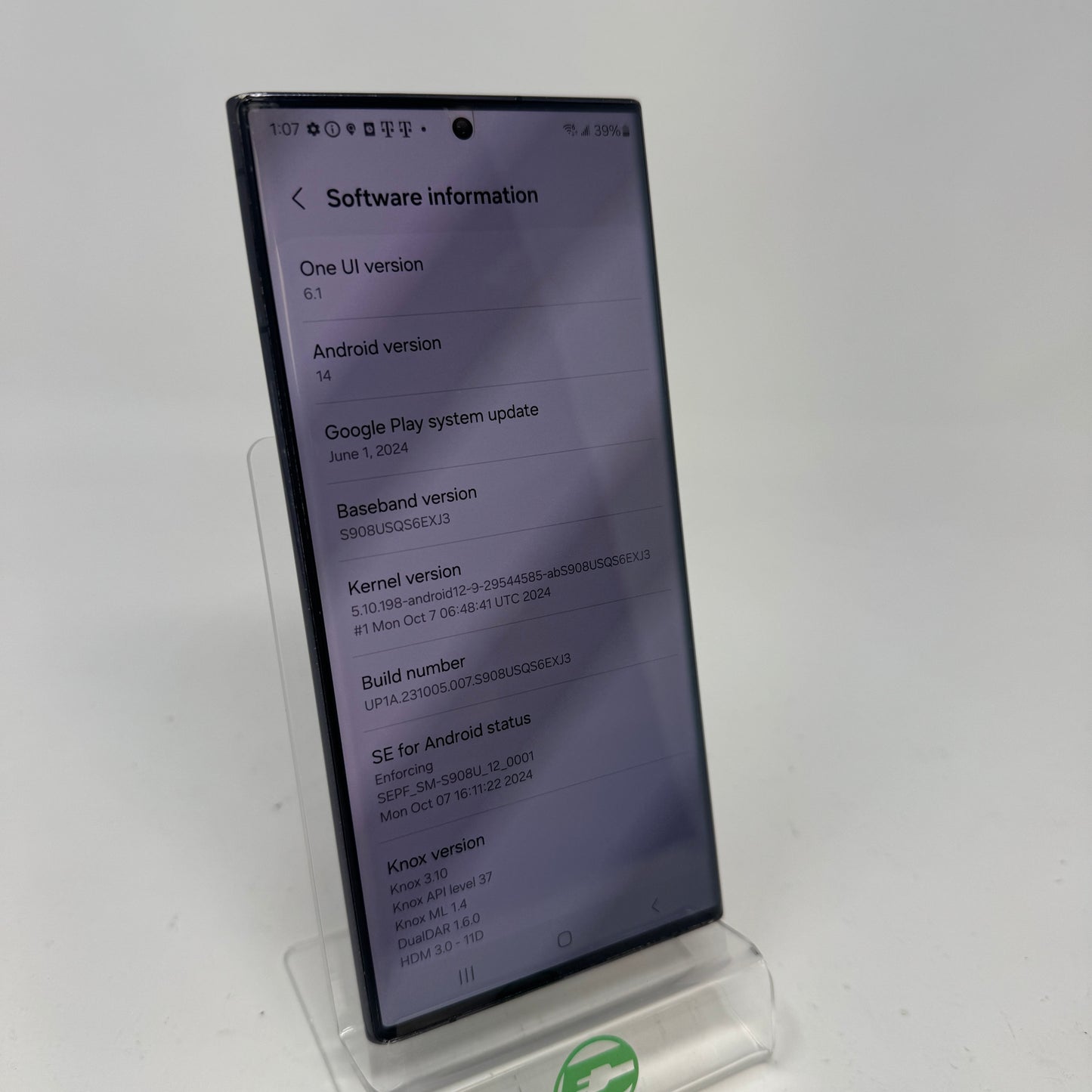 Unlocked Samsung Galaxy S22 Ultra 4GB RAM 128GB SM-S908U Absolute Black