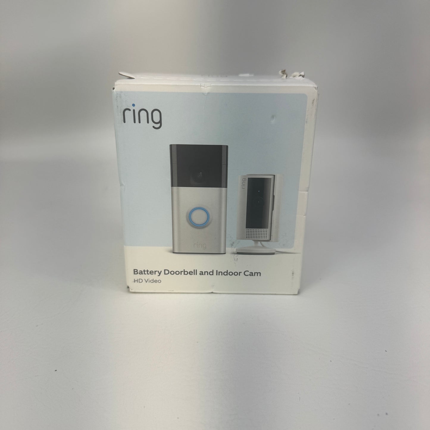 New Ring Battery Doorbell and Indoor Cam Home Surveillance     P9E0CC015031019H