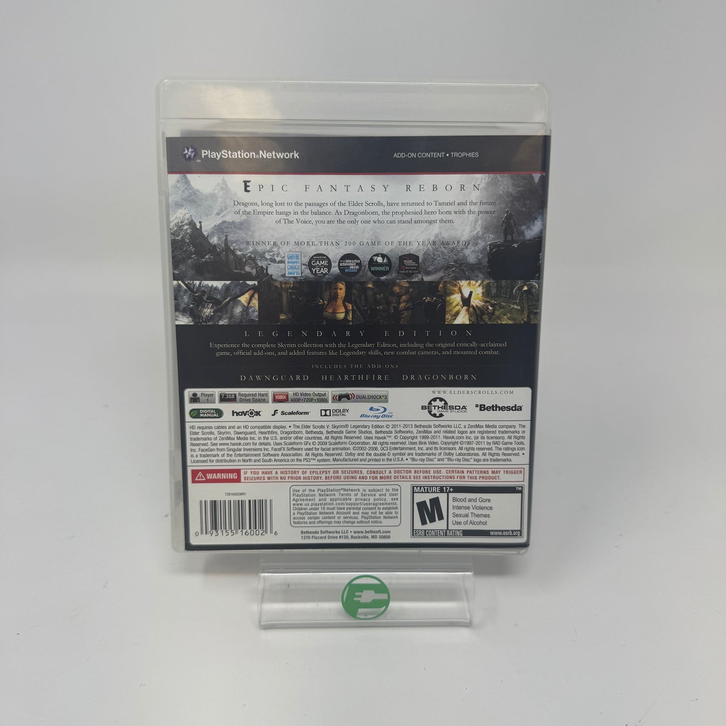 Elder Scrolls V: Skyrim [Legendary Edition] (Sony PlayStation 3 PS3, 2013)