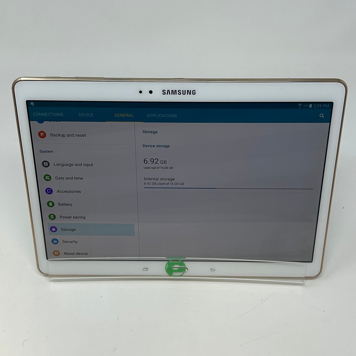 WiFi Only Samsung Galaxy Tab S 10.5" 16GB White SM-T800