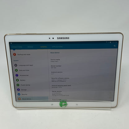 WiFi Only Samsung Galaxy Tab S 10.5" 16GB White SM-T800