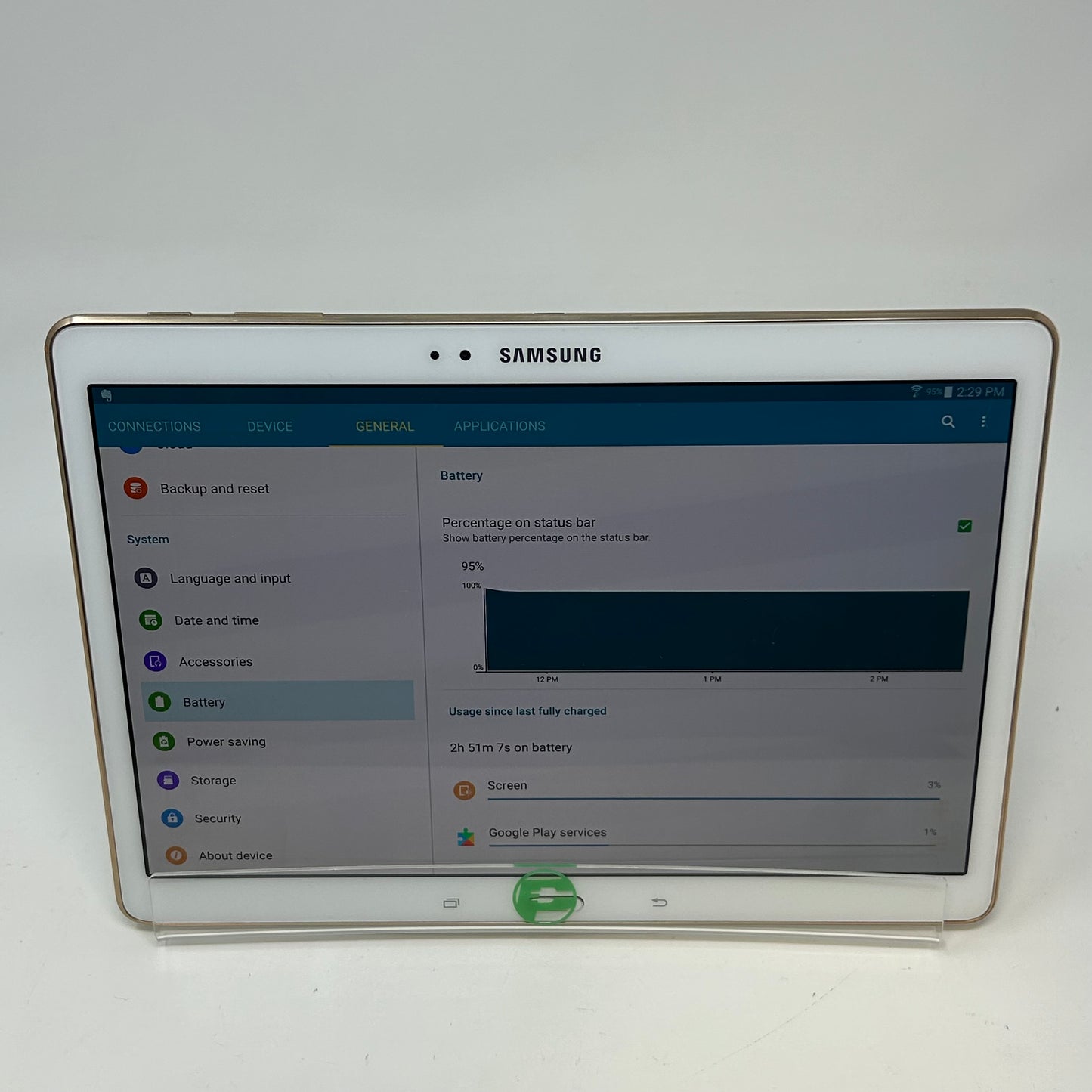 WiFi Only Samsung Galaxy Tab S 10.5" 16GB White SM-T800