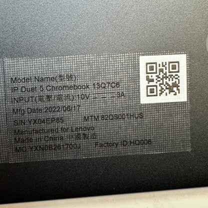 Lenovo IP Duet 5 ChromeBook 13.3" Snapdragon 7c 2.4GHz 4GB RAM 128GB eMMc