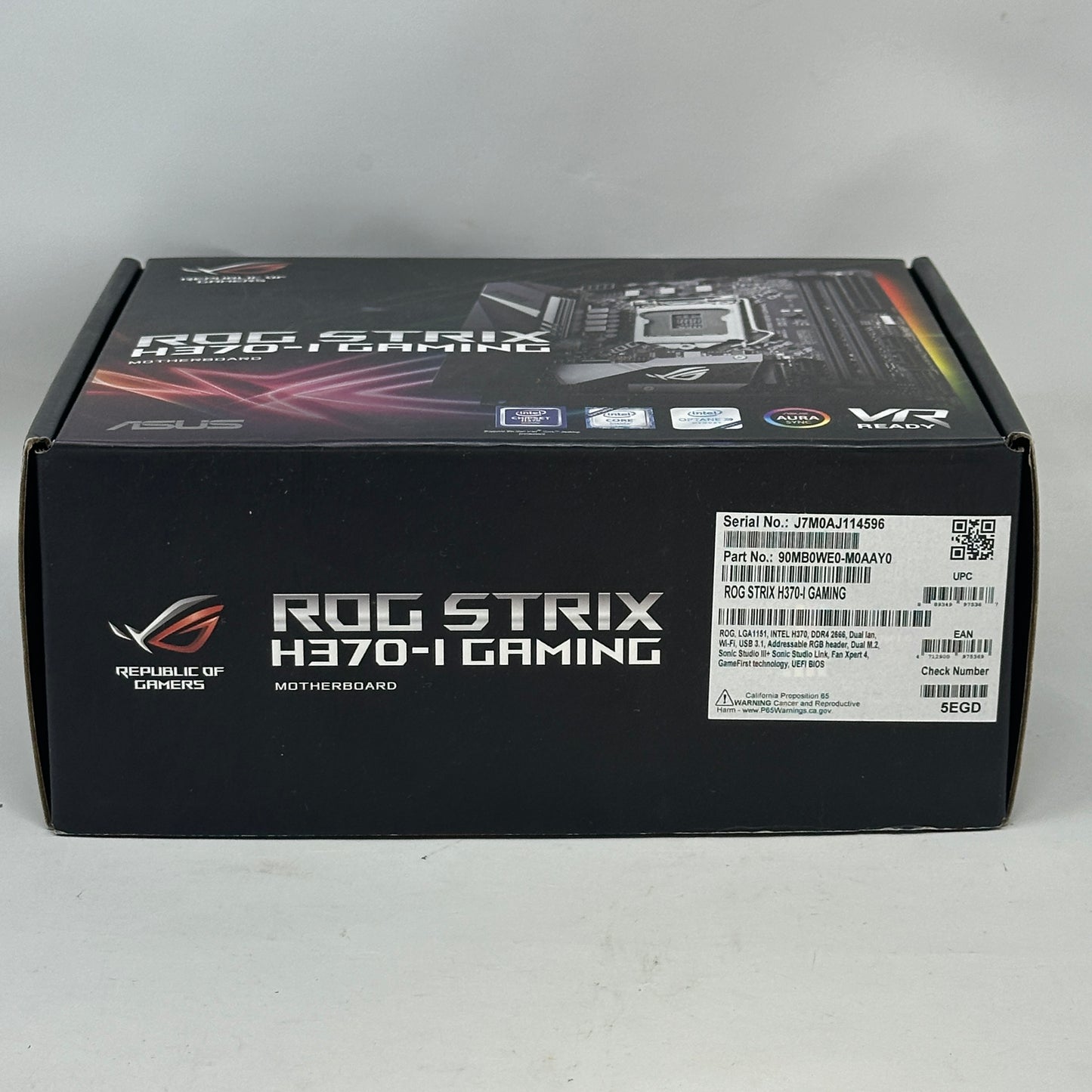 Asus Strix H370-I Gaming LGA 1151 mATX Intel DDR4 Motherboard