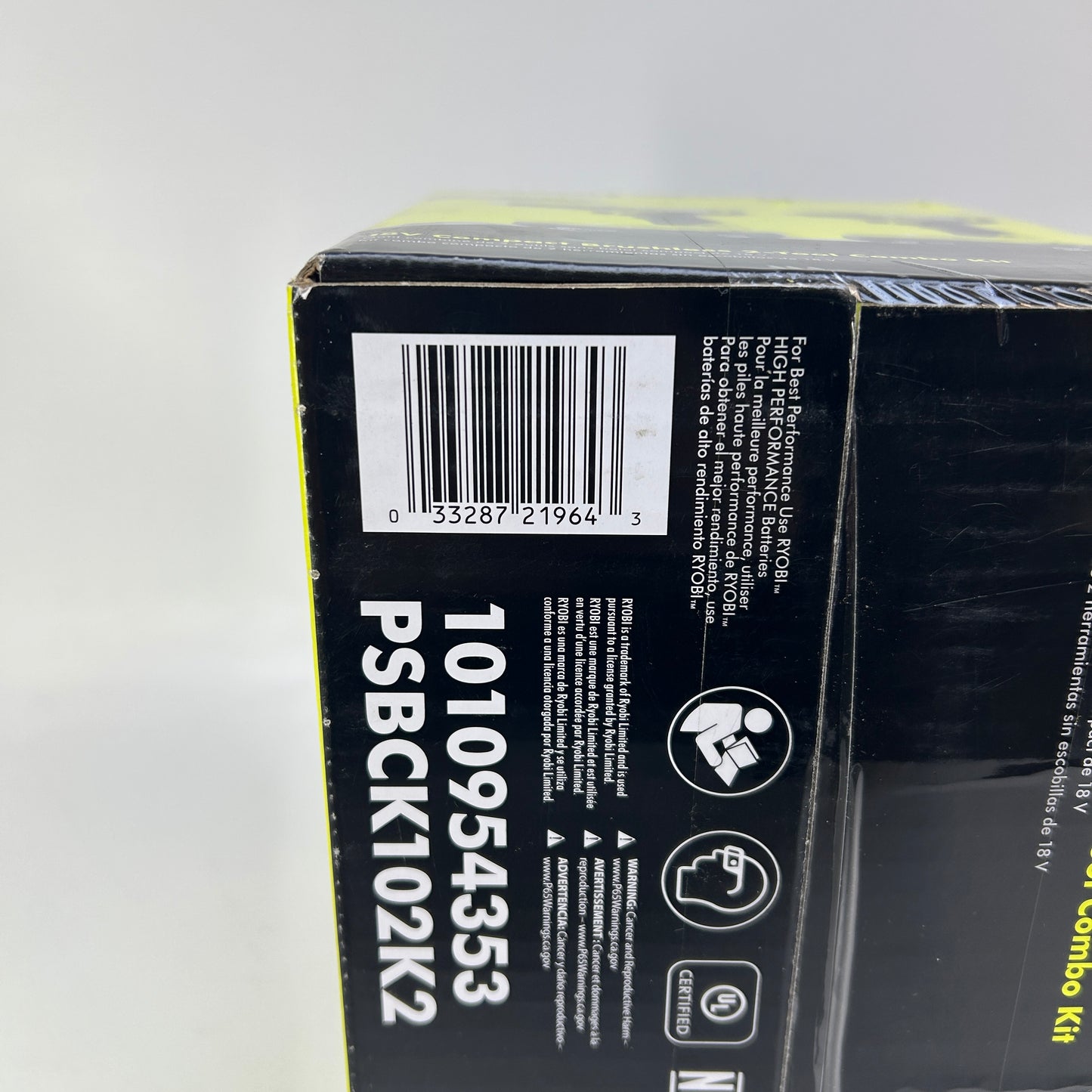 New Ryobi PSBCK102K2 18V ONE+ HP Compact Brushless Drill Impact Kit