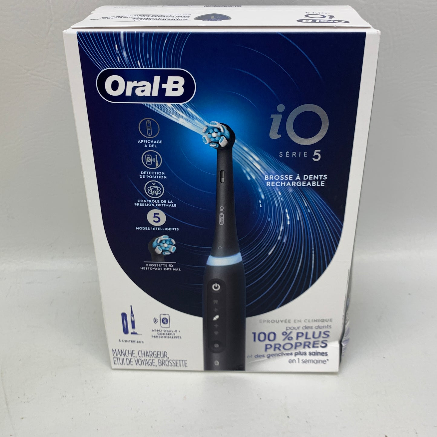 New Oral-B iO Series 5 Rechargeable Electric Toothbrush Matte Black