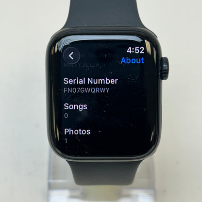 Unlocked Apple Watch SE 2nd Gen 44MM Midnight Aluminum Black Sport BandMNTY3LL/A
