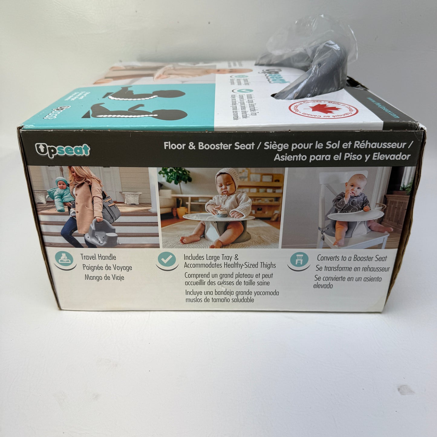 New Upseat Original Ergonomic Baby Floor & Booster Positioning Seat Gray