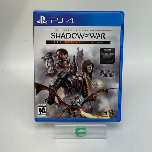 Middle Earth: Shadow Of War [Definitive Edition] (Sony PlayStation 4 PS4, 2018)
