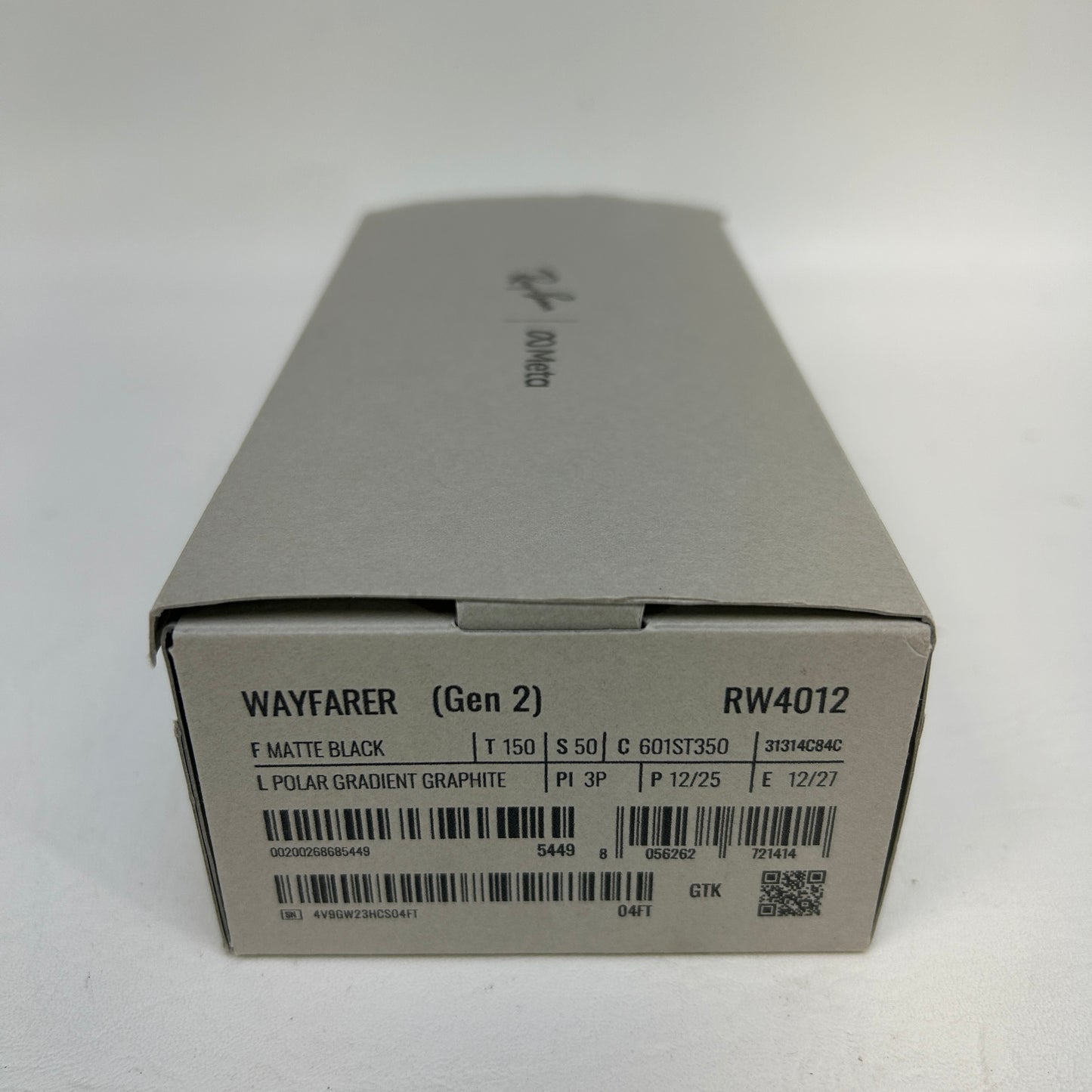 Ray-Ban Meta Wayfarer Gen 2 RW4012 Matte Black Polarized AI Smart Glasses
