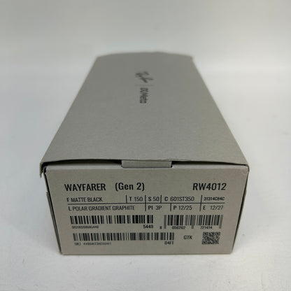 Ray-Ban Meta Wayfarer Gen 2 RW4012 Matte Black Polarized AI Smart Glasses