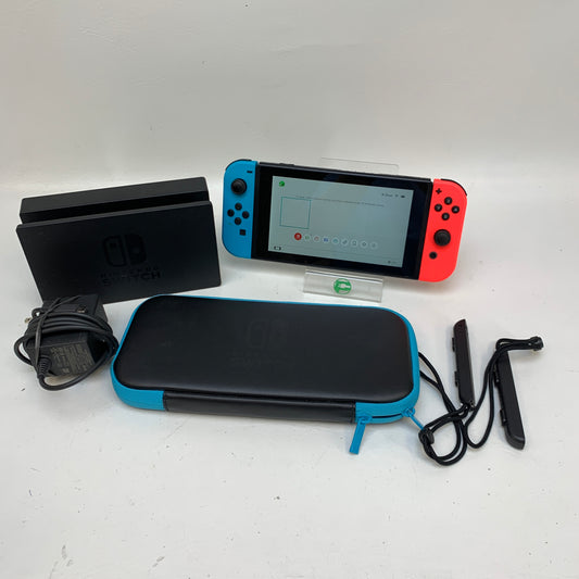 Nintendo Switch v2 Console Gaming System HAC-001(-01)  Red/Blue